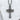 Openwork Celtic Cross Pendant, oxidized silver, flat view on stone