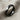 Geometric Rhombus Ring, black rhodium plated product photo on fabric