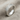 Celtic knotwork ring, polished silver, product view on linen