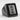 Bushido Signet Ring, black rhodium, angled view on textured stone