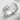 Samurai Katana Ring, polished, angled view on white stone