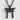 Hammered Torii Gate Pendant, black rhodium, front view on textured wall