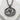 Great Wave Oval Pendant, front view resting on white stone