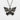 Origami Butterfly Pendant in black rhodium plated finish, front product view