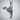 Rhythmic Gymnast Pendant, polished silver, front view against wall