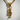Fingers Crossed Hand Pendant, gold vermeil, front product photo