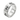Kanji harmony spinner ring, three-quarter view on white background