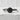 Kanji Moon Ring in black rhodium plated silver, front view