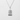 Kyoto Pagoda Pendant, polished silver, front view on white