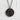 Truth Kanji Disc Pendant, black rhodium plated, product photo
