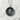 Hammered Happiness Kanji Pendant in oxidized silver, front view