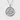 Kokoro Kanji Pendant in polished silver, product photo