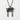 Sakura Torii Gate Pendant, black rhodium, front view