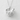 Matcha Tea Pendant in polished silver, front view on white