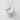 Matcha Tea Pendant in polished silver, front view on white