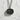 Bento Box Pendant, black rhodium plated, front view