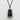 Japanese Pagoda Pendant, black rhodium, front product view with dark finish