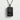Vending Machine Pendant, black rhodium finish, front view