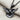 Peace Dove Pendant, black rhodium plated, angled view on fabric