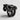 Serpent Wrap Ring, black rhodium, angled view on surface