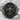 Scottish Rite Eagle Ring, black rhodium, front view on rock surface