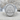 In Deo Fiducia Masonic Ring, polished silver finish, front view on stone