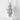 Butterfly Urn Pendant, polished silver, front view on pedestal