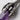 Amethyst Dragon Claw Pendant, oxidized silver, close-up of talon and stone