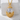 Dragon Egg Pendant, gold vermeil, front product view on white stone