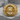 Navigator Helm Compass Ring, gold vermeil, front view on stone