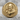 Padre Pio Ring, gold vermeil, front product view on stone