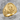 Saint Florian Ring, gold vermeil, product photo on stone