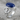 Lapis Snake Ring in polished silver, product photo on stone base