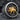 Persian Lion and Sun Ring, two-tone finish, angled view on stone