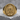 Saint Benedict Pray for Us Ring, gold vermeil, front view on stone