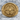 Sniper Signet Ring, gold vermeil, front view on stone