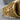 Scottish Rite Eagle Gemstone Ring, gold vermeil, close-up of carved eagle shoulder