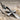 Ankh Drop Earring, oxidized silver, close-up of hieroglyphic cross
