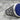 Masonic Blazing Star Lapis Ring, oxidized silver, close-up of blazing star shoulder