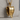 Melting Clock Pendant, gold vermeil on wood block