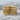 Japanese Ocean Wave Ring, gold vermeil, front view on stone
