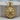 Lion Head Leo Zodiac Pendant, gold vermeil, front view on wood block