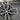 Knotwork Celtic Cross Pendant, oxidized finish, close-up of center knotwork