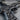 Engraved Pistol Gun Pendant, oxidized silver, close-up of scroll engraving