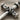 Passion Nail Cross Pendant, oxidized silver, close-up of center binding