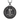 Front view of 925 sterling silver Saint Benedict pendant showing detailed Latin inscriptions and cross