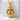 Hatching Dragon Egg Pendant, gold vermeil, product photo on stone block