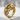 Baby Dragon Ring, gold vermeil, product view on display stone