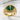 Green Dragon Eye Ring, gold vermeil, angled product view on white surface