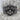 Legend of Lucii Ring, black rhodium, front view on stone